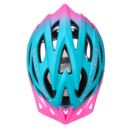 Kask rowerowy Meteor Marven 2 S 52-56 cm niebieski/różowy