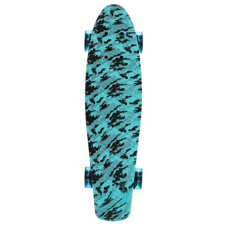 Deskorolka krótka fiszka pennyboard  METEOR blue/black + NIEBIESKI ROZM. M ZESTAW OCHRANIACZY NILS