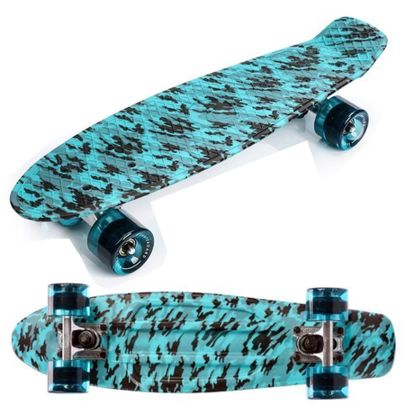 Deskorolka krótka fiszka pennyboard deska fisz  METEOR blue/black 