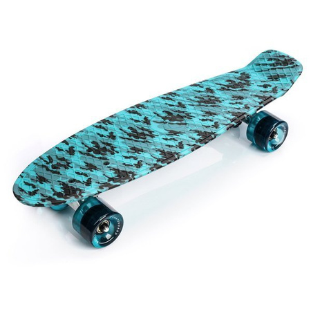 Deskorolka krótka fiszka pennyboard  METEOR blue/black + NIEBIESKI ROZM. M ZESTAW OCHRANIACZY NILS