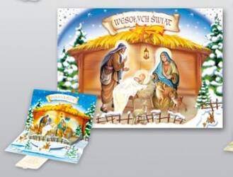 Karnet przestrzenny "SZOPKA" Boże Narodzenie