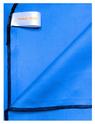Ręcznik szybkoschnący z mikrofibry 210 g/m2 50x85 niebieski, nić granatowa na siłownię, basen, plażę
