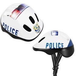 SPOKEY POLICE POLICJA - Dziecięcy kask rowerowy z regulacją 44-48