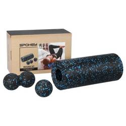 Spokey zestaw wałek roller piłka podwójna do masażu RULLO  928941