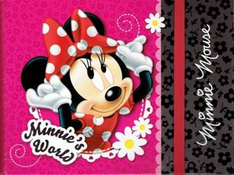 pamiętnik DERFORM z gumką Minnie Mouse