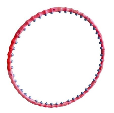 HULA HOOP Z MASAŻEM ALLRIGHT RED Z KULKAMI MASUJĄCYMI