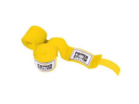 POWER-SYSTEM BANDAZ BOXING WRAPS-YELLOW-4M