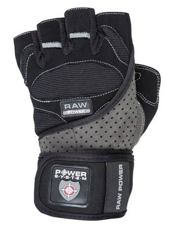 RĘKAWICZKI TRENINGOWE RAW POWER-BLACK GREY-M